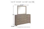 Culverbach Gray Dresser and Mirror -  Ashley - Lara Furniture