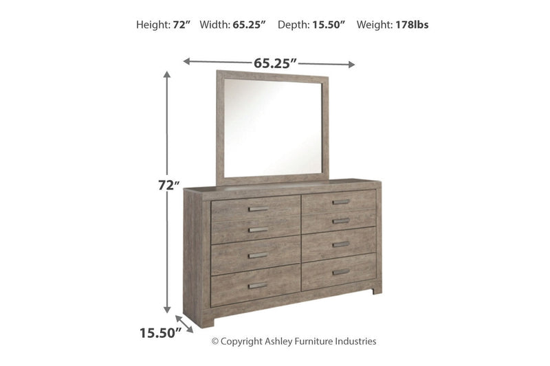 Culverbach Gray Dresser and Mirror -  Ashley - Lara Furniture
