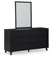 Danziar Black Queen Bed, Dresser, Mirror, Chest and Nightstand from Ashley - Lara Furniture