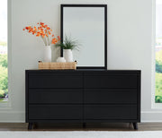 Danziar Black Queen Bed, Dresser, Mirror, Chest and Nightstand from Ashley - Lara Furniture