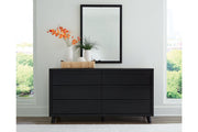 Danziar Black Dresser and Mirror -  Ashley - Lara Furniture