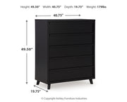 Danziar Black Queen Bed, Dresser, Mirror, Chest and Nightstand from Ashley - Lara Furniture