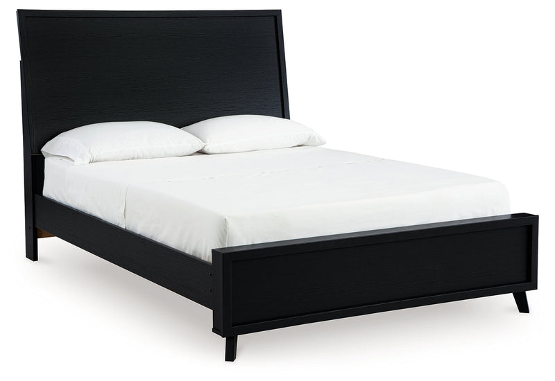 Danziar Black Queen Bed, Dresser, Mirror, Chest and Nightstand from Ashley - Lara Furniture