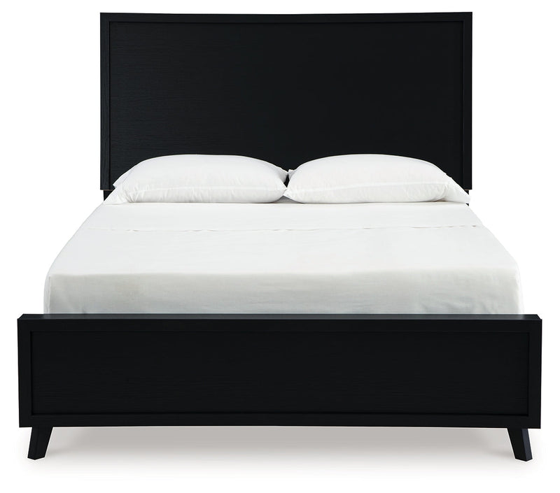 Danziar Black Queen Bed, Dresser, Mirror, Chest and Nightstand from Ashley - Lara Furniture