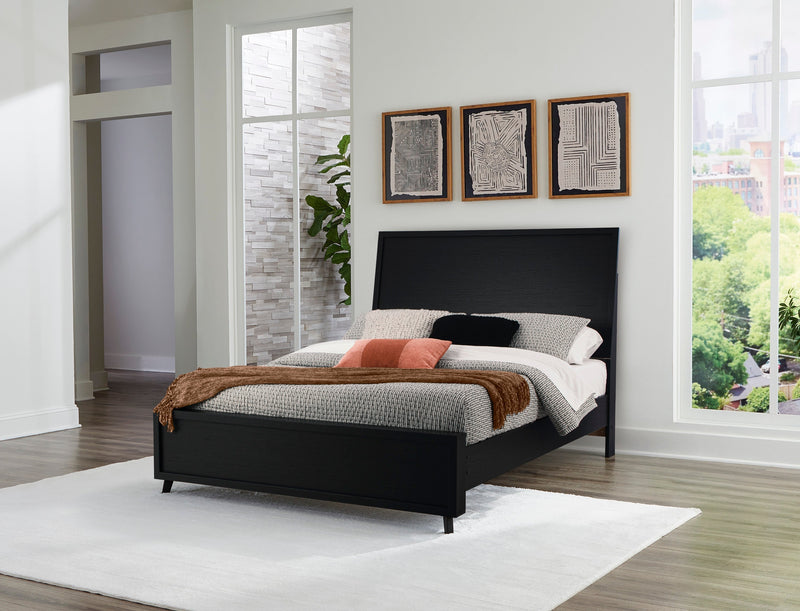 Danziar Black Panel Bedroom Set from Ashley - Lara Furniture