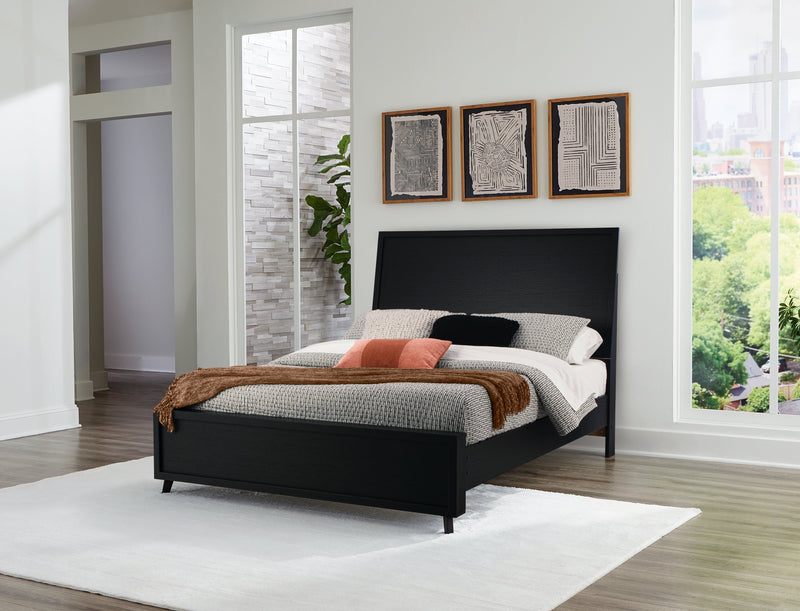 Danziar Black Queen Bed, Dresser, Mirror, Chest and Nightstand from Ashley - Lara Furniture