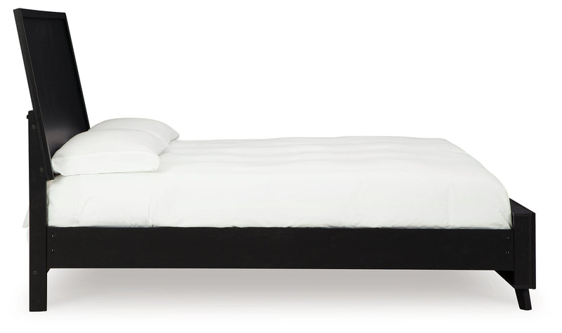 Danziar Black King Panel Bed, Dresser and Nightstand from Ashley - Lara Furniture
