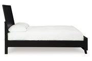 Danziar Black King Platform Bed from Ashley - Lara Furniture