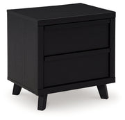 Danziar Black King Panel Bed, Dresser and Nightstand from Ashley - Lara Furniture