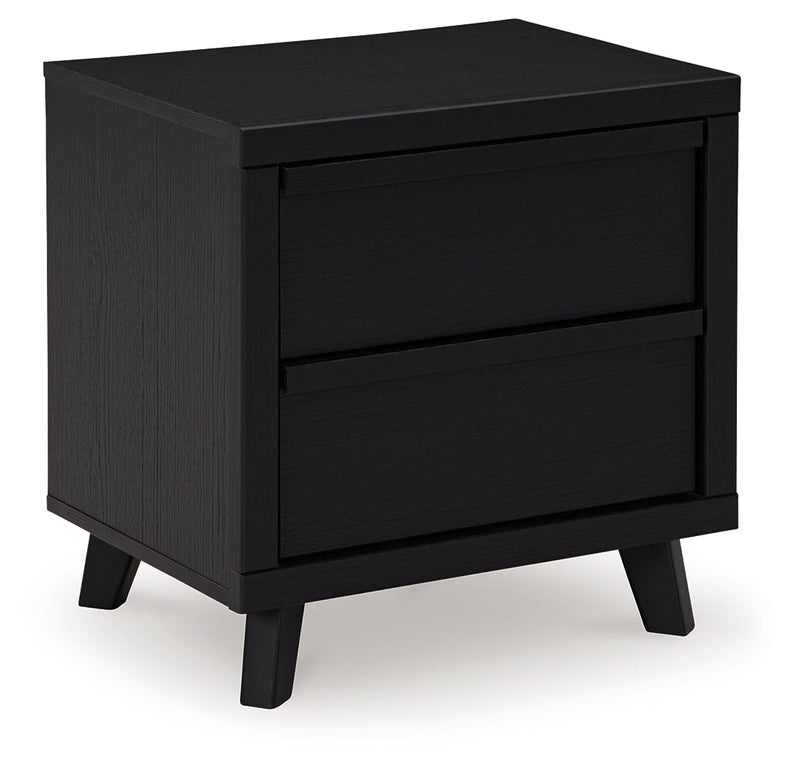Danziar Black King Panel Bed, Dresser and Nightstand from Ashley - Lara Furniture