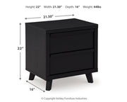 Danziar Black Queen Bed, Dresser, Mirror, Chest and Nightstand from Ashley - Lara Furniture