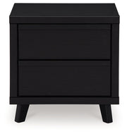 Danziar Black King Panel Bed, Dresser and Nightstand from Ashley - Lara Furniture