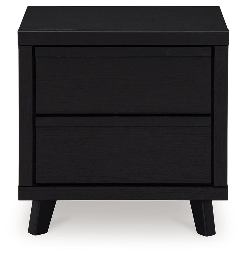 Danziar Black King Panel Bed, Dresser and Nightstand from Ashley - Lara Furniture