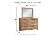 Hyanna Tan Brown Dresser and Mirror -  Ashley - Lara Furniture