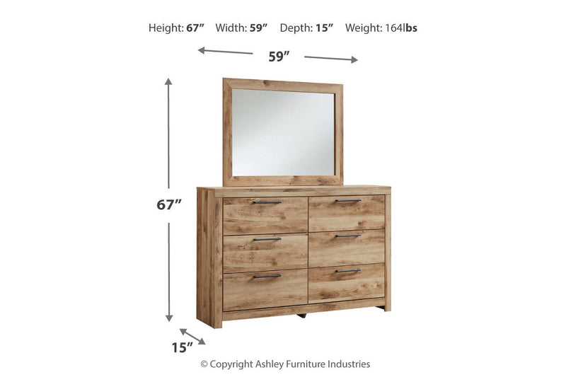 Hyanna Tan Brown Dresser and Mirror -  Ashley - Lara Furniture
