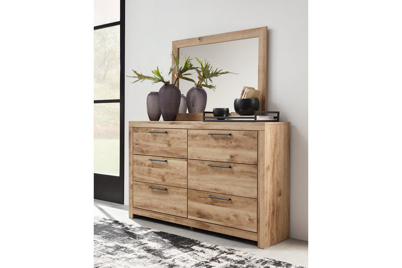 Hyanna Tan Brown Dresser and Mirror -  Ashley - Lara Furniture