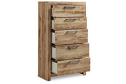 Hyanna Tan Brown Youth One Side Storage Panel Bedroom Set from Ashley - Lara Furniture