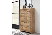 Hyanna Tan Brown Two Side Storage Panel Bedroom Set from Ashley - Lara Furniture