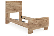 Hyanna Tan Brown Twin Panel Bed -  Ashley - Lara Furniture