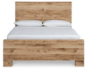 Hyanna Tan Brown King Panel Bed, Dresser and Mirror from Ashley - Lara Furniture