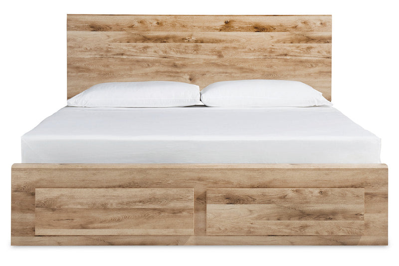 Hyanna Tan Brown One Side Storage Bedroom Set from Ashley - Lara Furniture