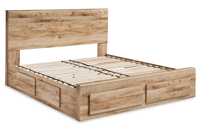 Hyanna Tan Brown Two Side Storage Bedroom Set from Ashley - Lara Furniture