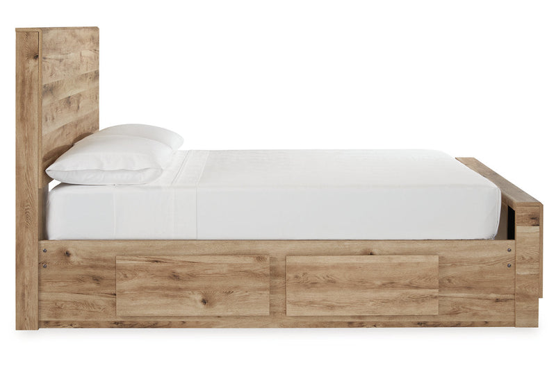 Hyanna Tan Brown Two Side Storage Bedroom Set from Ashley - Lara Furniture