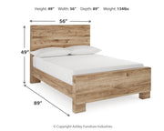 Hyanna Tan Brown Full Panel Bed, Dresser and Mirror from Ashley - Lara Furniture
