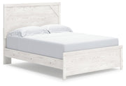 Gerridan White/Gray Queen Panel Bed with Mirrored Dresser, Chest and 2 Nightstands from Ashley - Lara Furniture