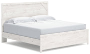 Gerridan White/Gray King Panel Bed with Mirrored Dresser and 2 Nightstands from Ashley - Lara Furniture