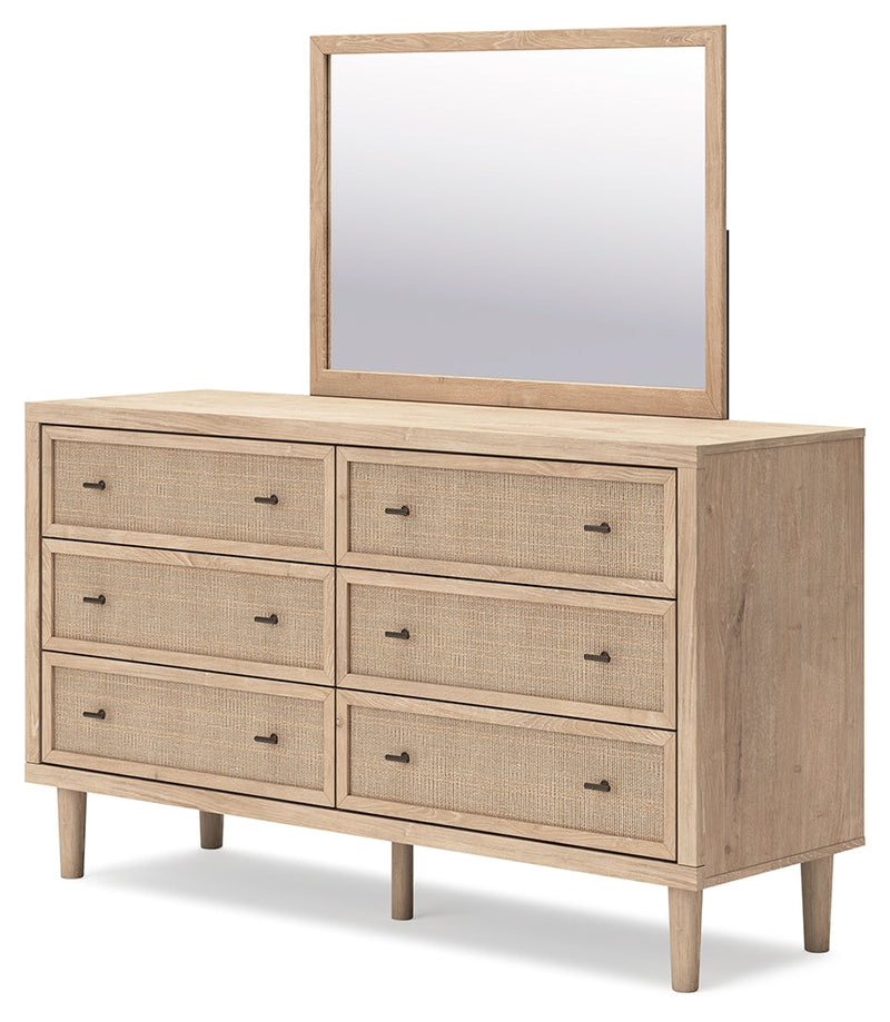 Cielden Two-tone Queen Panel Headboard, Dresser and Mirror from Ashley - Lara Furniture