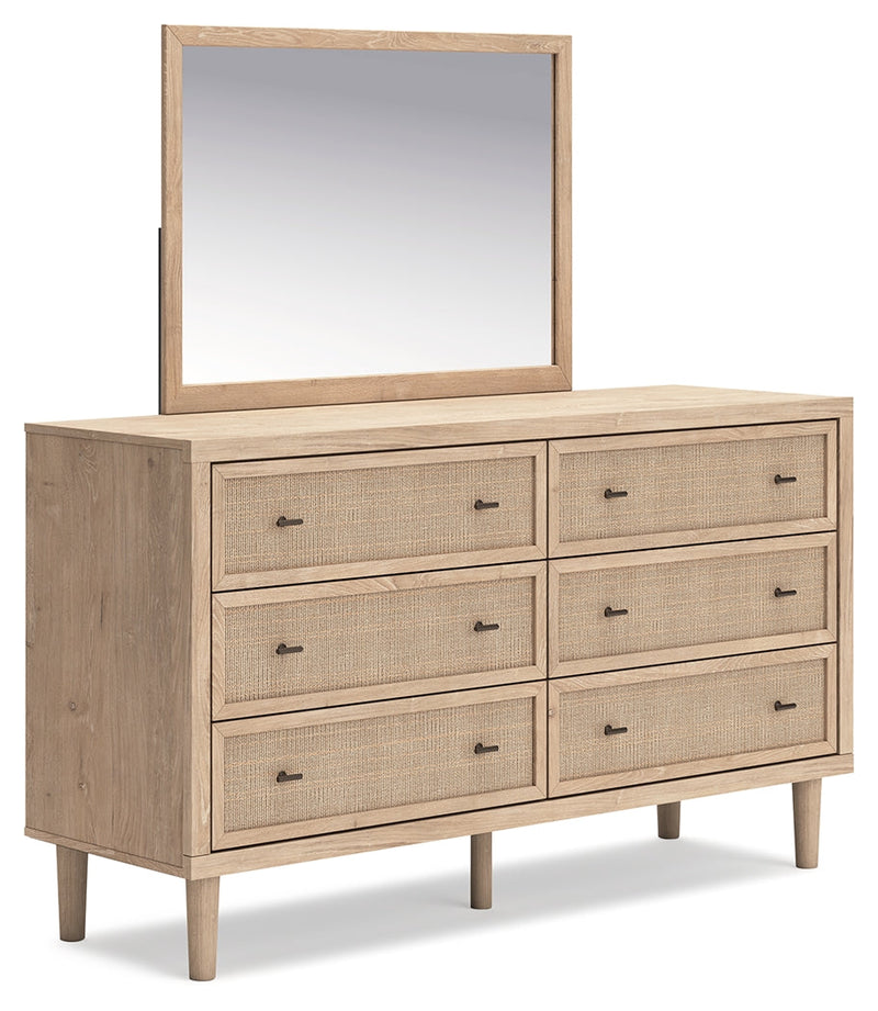 Cielden Two-tone King Panel Headboard, Dresser and Mirror from Ashley - Lara Furniture