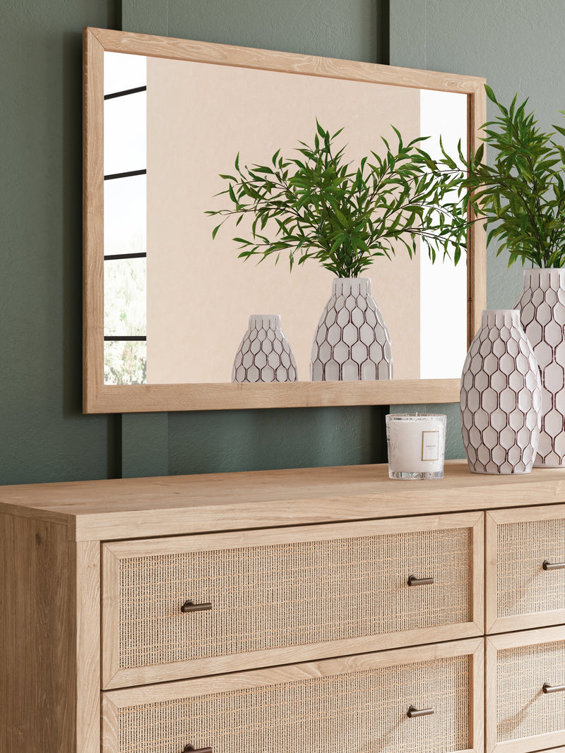 Cielden Two-tone King Panel Headboard, Dresser and Mirror from Ashley - Lara Furniture
