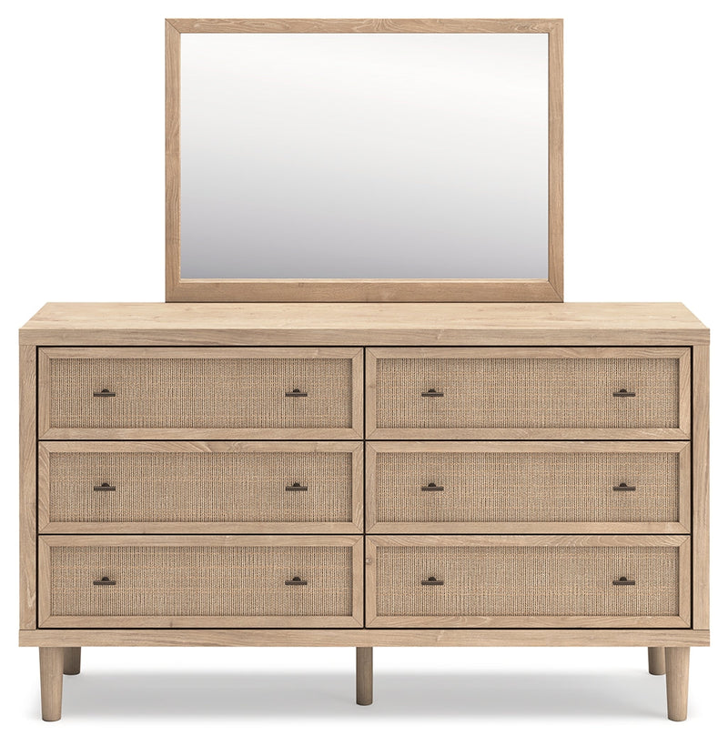 Cielden Two-tone King Panel Headboard, Dresser and Mirror from Ashley - Lara Furniture