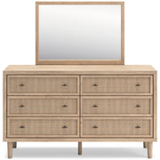 Cielden Soft Gray/Tan Upholstered Platform Bedroom Set from Ashley - Lara Furniture