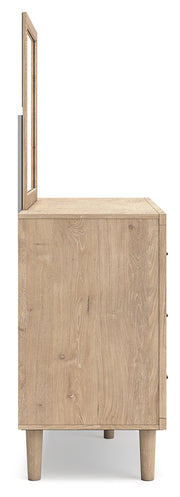 Cielden Two-tone Queen Panel Headboard, Dresser and Mirror from Ashley - Lara Furniture