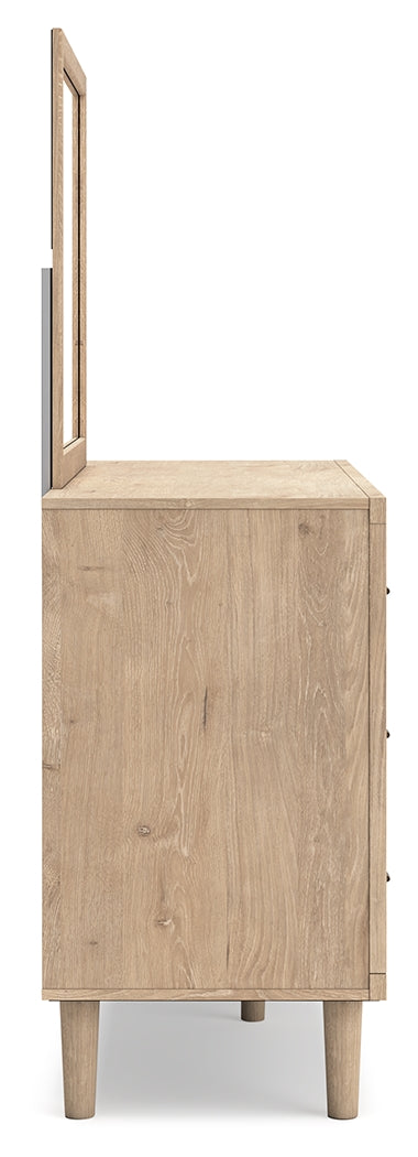Cielden Two-tone Queen Panel Headboard, Dresser and Mirror from Ashley - Lara Furniture