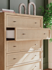 Cielden Soft Gray/Tan Upholstered Platform Bedroom Set from Ashley - Lara Furniture