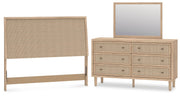 Cielden Two-tone Queen Panel Headboard, Dresser and Mirror from Ashley - Lara Furniture