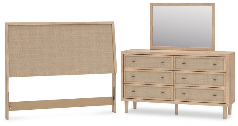 Cielden Two-tone Queen Panel Headboard, Dresser and Mirror from Ashley - Lara Furniture