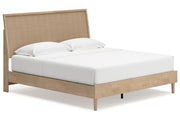 Cielden Two-tone King Panel Bed from Ashley - Lara Furniture
