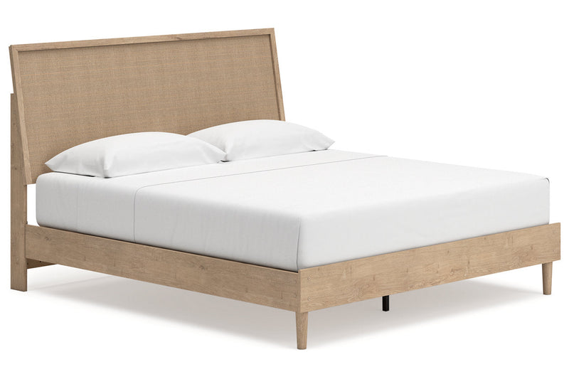Cielden Two-tone King Panel Bed from Ashley - Lara Furniture