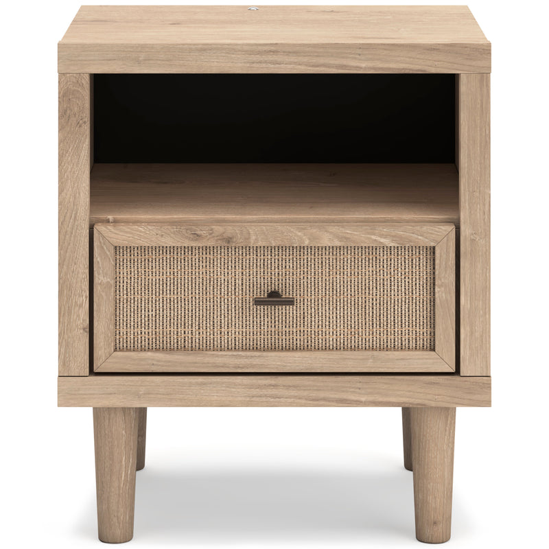 Cielden Soft Gray/Tan Upholstered Platform Bedroom Set from Ashley - Lara Furniture