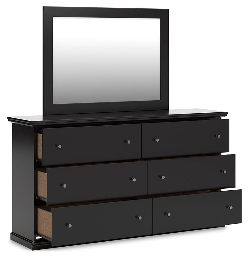 Maribel Queen Panel Bed, Dresser and Mirror from Ashley - Lara Furniture