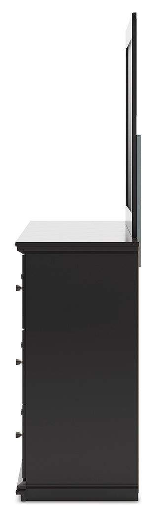 Maribel Queen Panel Bed, Dresser and Mirror from Ashley - Lara Furniture