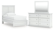 Bostwick Shoals Twin Panel Bed, Dresser and Mirror from Ashley - Lara Furniture
