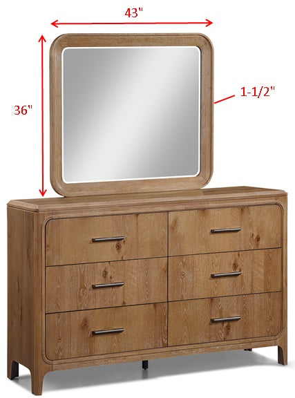 Westcott Cerused Natural Upholstered Panel Bedroom Set from Crown Mark - Lara Furniture