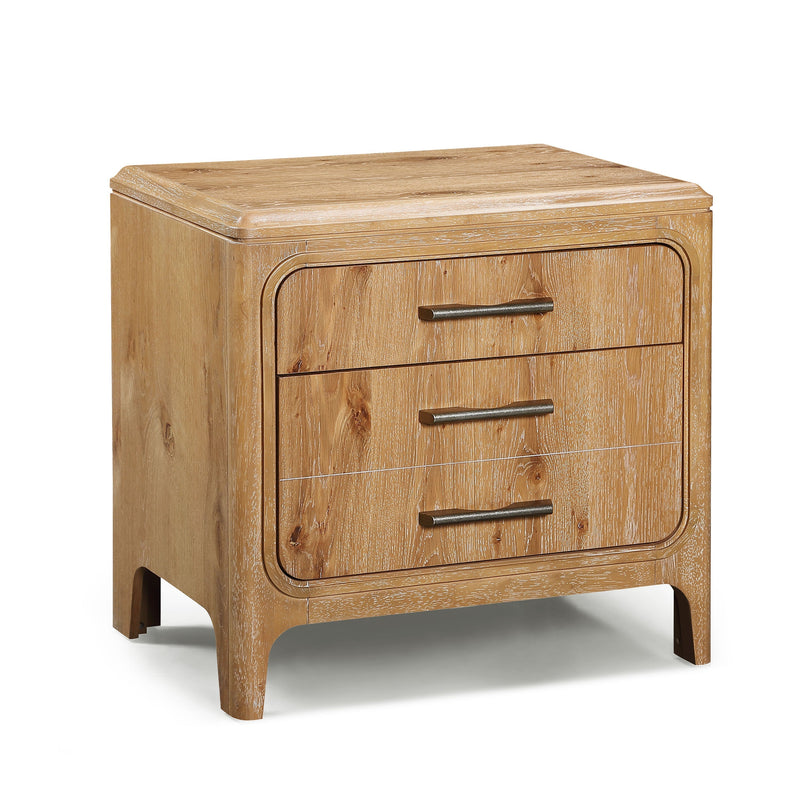 Westcott Cerused Natural Nightstand from Crown Mark - Lara Furniture