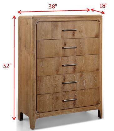 Westcott Cerused Natural Chest from Crown Mark - Lara Furniture