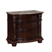 Stanley Cherry Brown Upholstered Sleigh Bedroom Set - Lara FurnitureBedroom Set